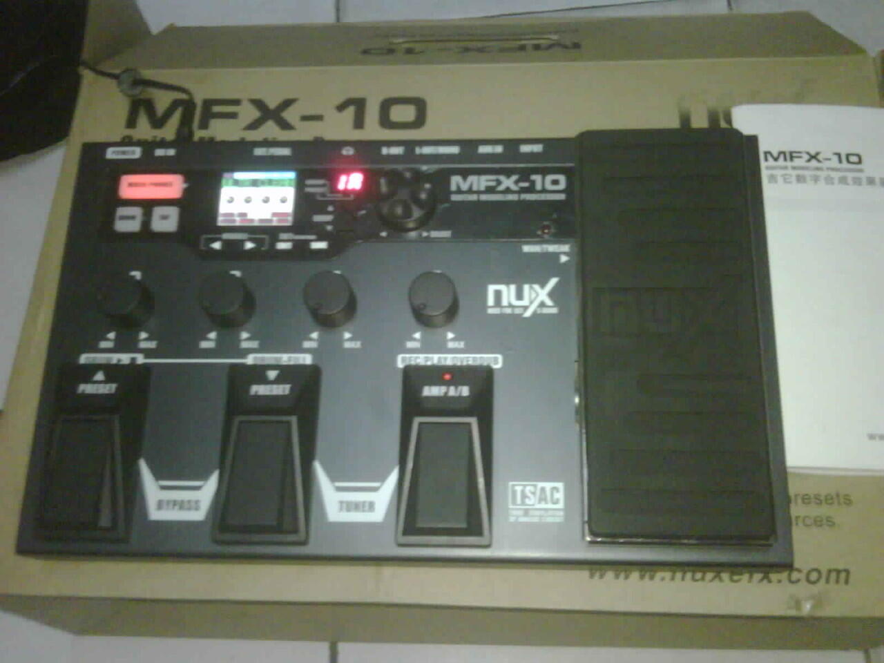 EFFECT GITAR CANGGIH..NUX MULTI PROSESOR MFX-1O...MURRRAAHHHH