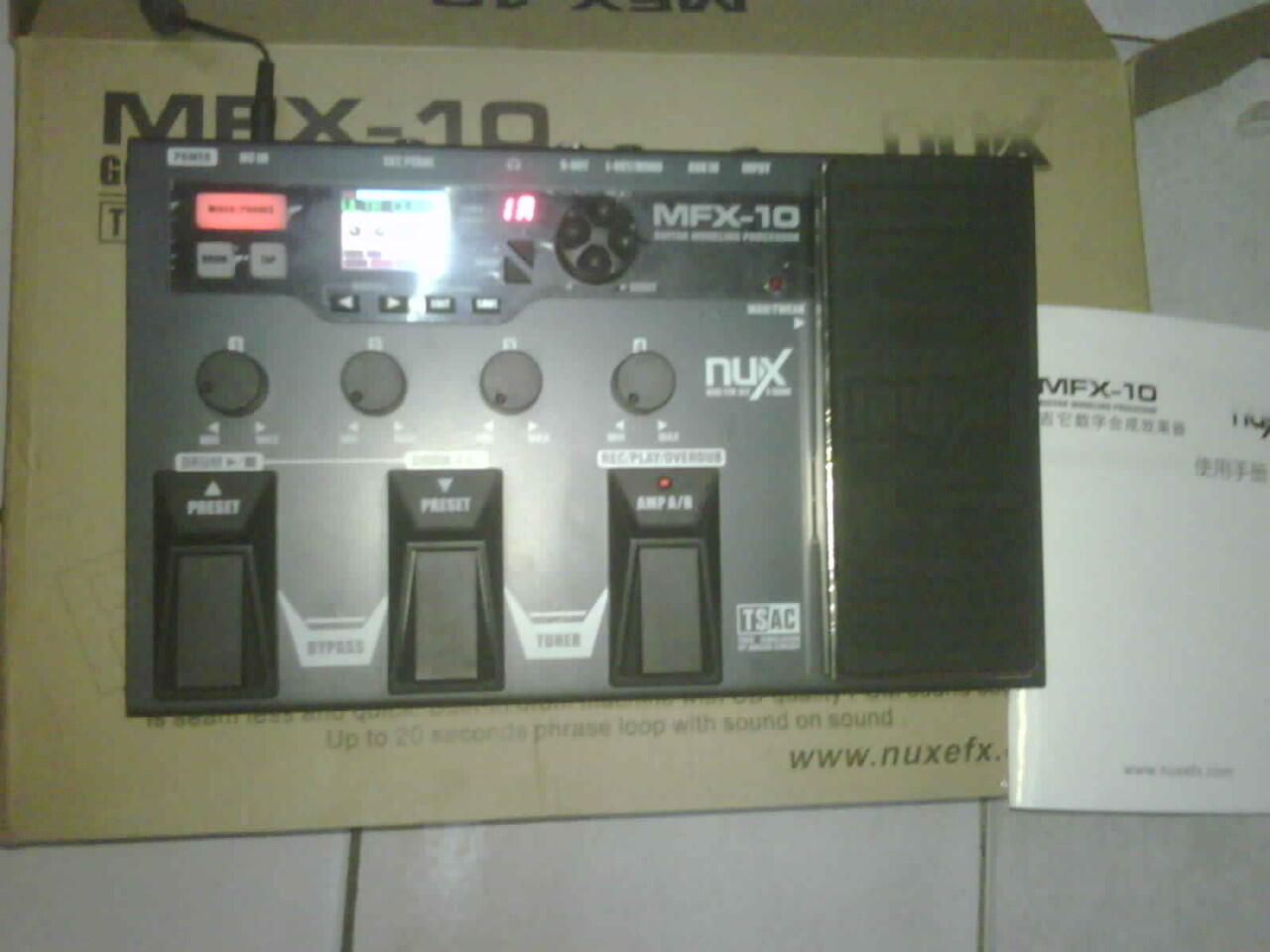 EFFECT GITAR CANGGIH..NUX MULTI PROSESOR MFX-1O...MURRRAAHHHH
