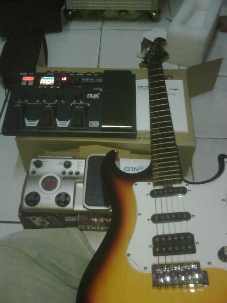 EFFECT GITAR CANGGIH..NUX MULTI PROSESOR MFX-1O...MURRRAAHHHH