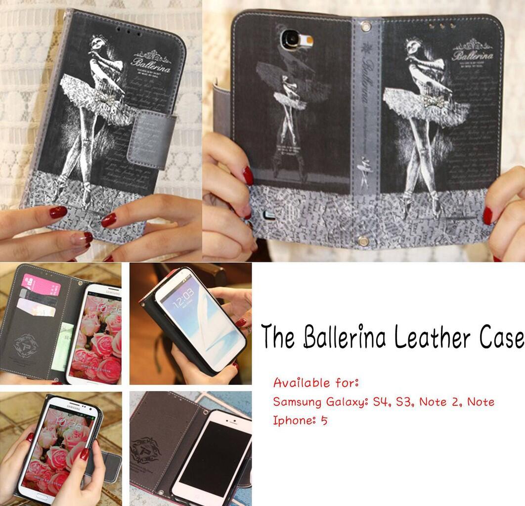 Diary Case / Leather Case for Samsung and Iphone import Korea