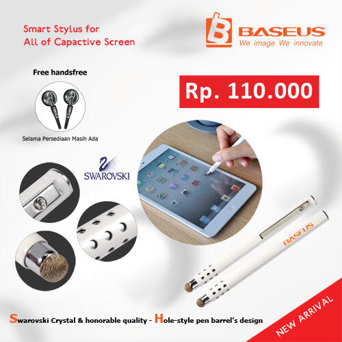 Baseus Smart Stylus of The Touch Control Pen White (With Swarovsky Crystal)