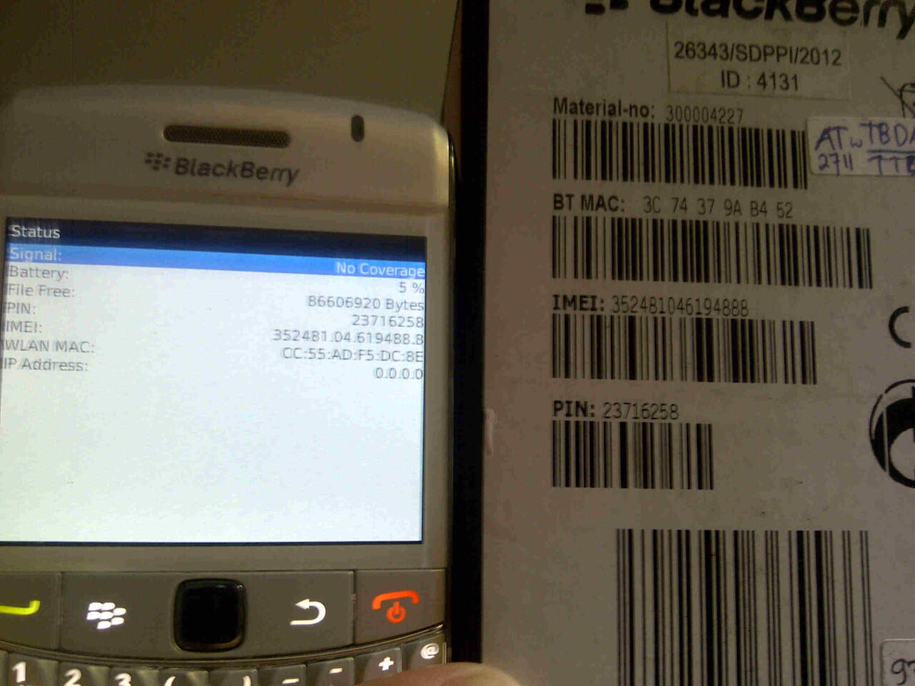 Blackberry onyx 9700