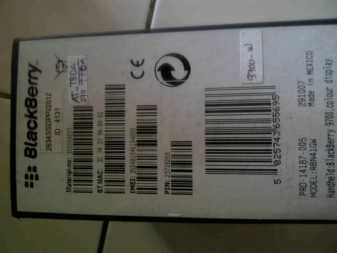 Blackberry onyx 9700