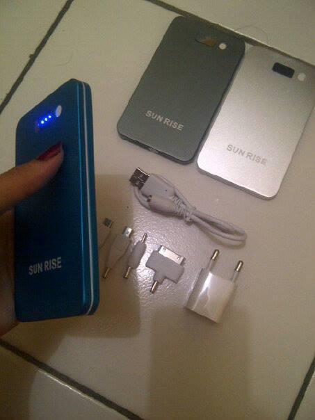 Power Bank Slim Sun Rise 5600 Mah harga RATA!!!