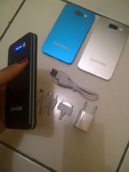 Power Bank Slim Sun Rise 5600 Mah harga RATA!!!