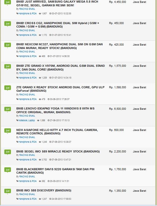 Surat terbuka untuk moderator mild menthol perihal banned id racing snail
