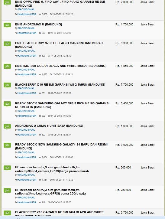 Surat terbuka untuk moderator mild menthol perihal banned id racing snail