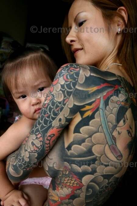 Tato Di sekujur Tubuh Shoko Tendo, Putri Besar Bos YAKUZA