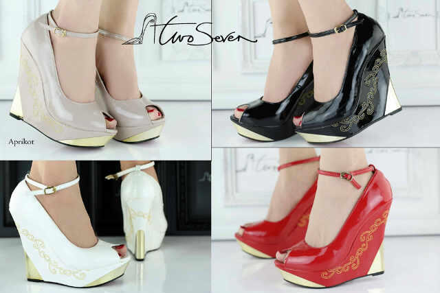 SEPATU HIGH HEELS, WEDGES, FLAT, SANDAL TWOSEVEN, TREASURE, VINE WEST