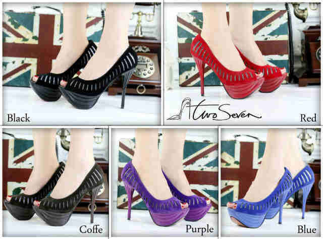 SEPATU HIGH HEELS, WEDGES, FLAT, SANDAL TWOSEVEN, TREASURE, VINE WEST