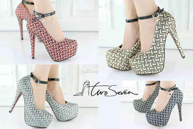 SEPATU HIGH HEELS, WEDGES, FLAT, SANDAL TWOSEVEN, TREASURE, VINE WEST