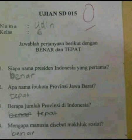 SOPO SING PINTER DULUR, PEMBUAT SOAL ATAU MURIDNYA?