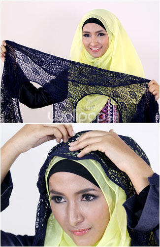 Tampil Cantik dengan Variasi Hijab Polos, Ini Tutorialnya