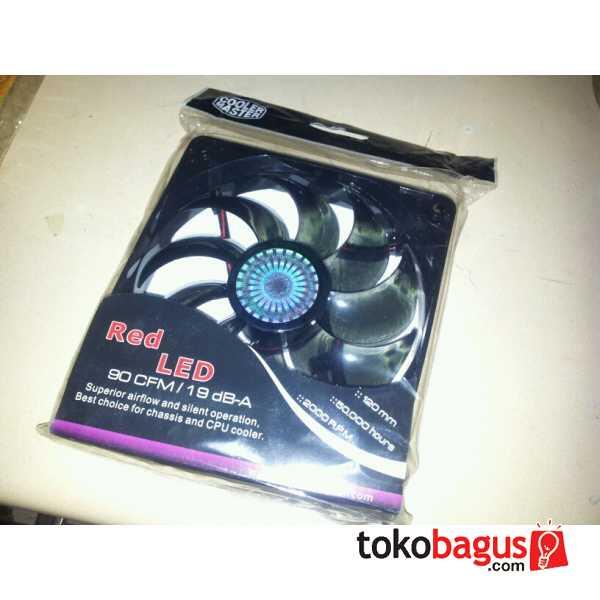 Coolermaster Casing Fan 12 Cm - Red Led - Silent Fan