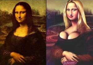 Lukisan Monalisa Yang Kocak asli ngakak