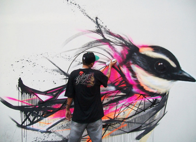 &#91;ART&#93; Graffiti Burung Cewe Masuk ( Cowo jg gpp sih !! )