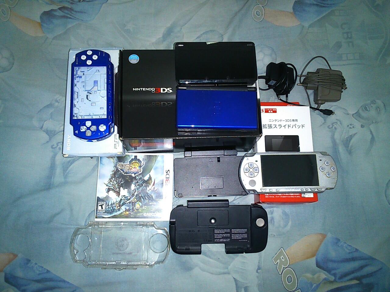 1 Paket : Nintendo 3ds + Nintendo Ds + Psp 2000