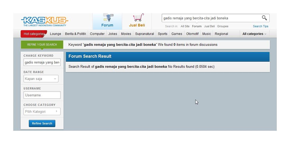 Gadis Remaja yang Bercita-cita Jadi Boneka