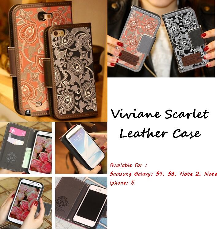 Diary Case / Leather Case for Samsung and Iphone import Korea