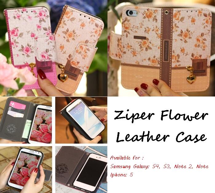 Diary Case / Leather Case for Samsung and Iphone import Korea