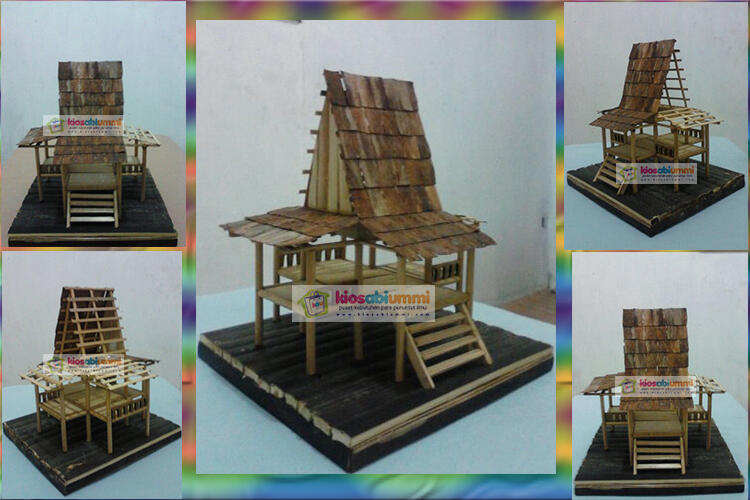 Terjual Miniatur  Rumah  Adat  Tanah Air KASKUS