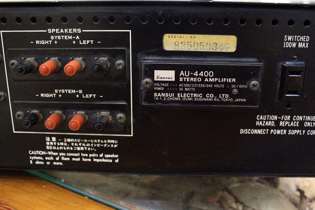 Amplifier Sansui AU-4400