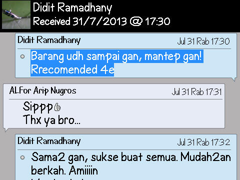 TESTIMONIAL DARI BUYER 4LFOR