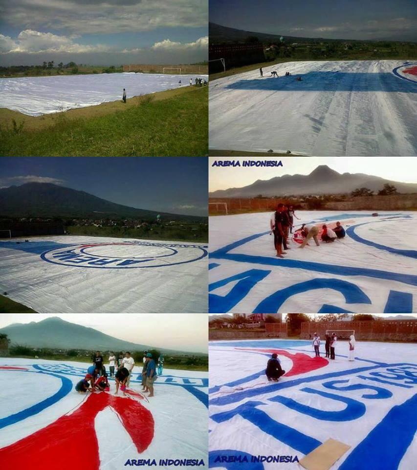 Bendera Terbesar Se Asia Milik AREMANIA