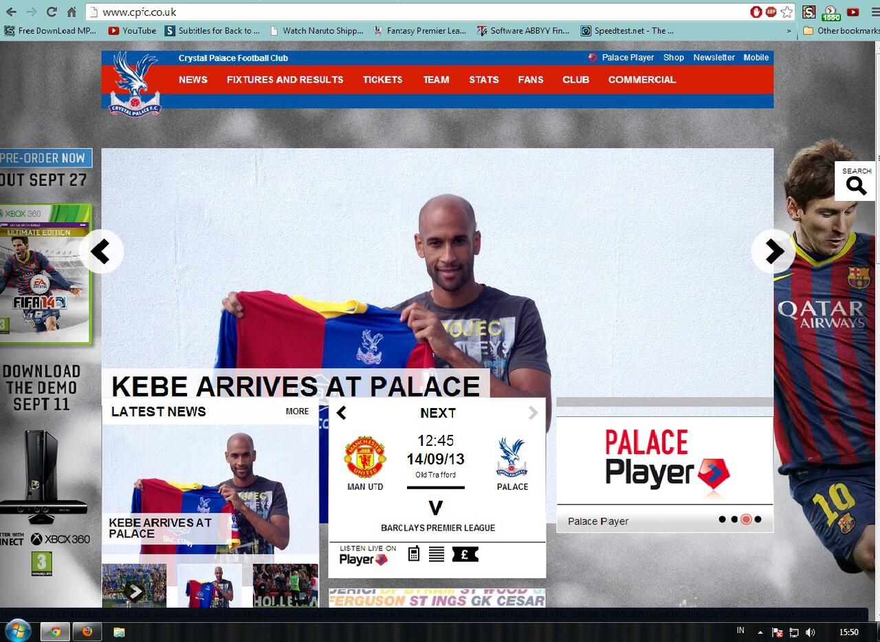 Web Crystal Palace Football Club Ada Messinya . . . .