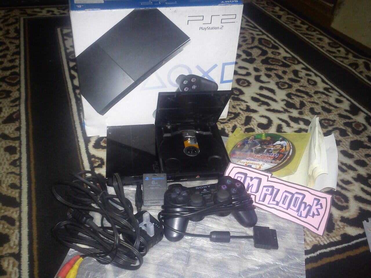 ps2 slim bersegel mulus full set "nego" malang