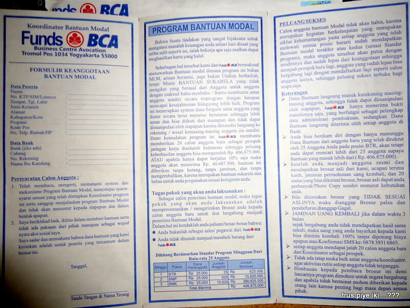 Ada yang pernah tahu Funds BCA ...???