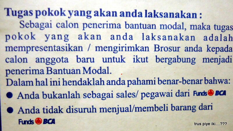 Ada yang pernah tahu Funds BCA ...???