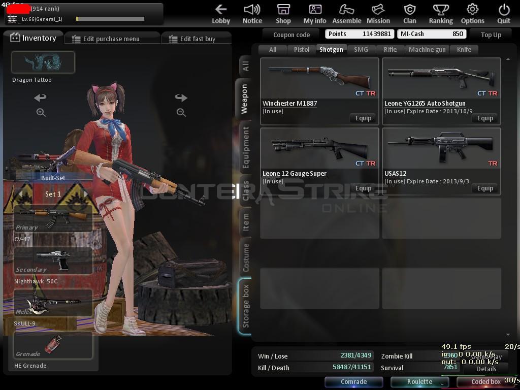 DI JUAL CHAR CSO LvL 66 NO TIPU