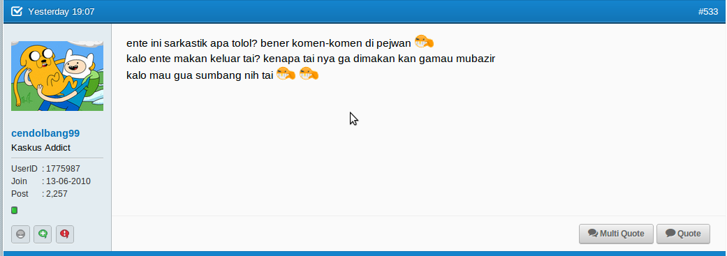 Ternyata tidak semua KASKUSER itu cerdas gans...!!! &#91;with bukti gans&#93;