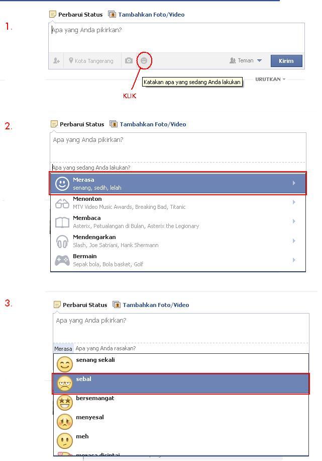 Utility Emoticon baru dari Facebook (Yang Hobby Update status masuk...!!)