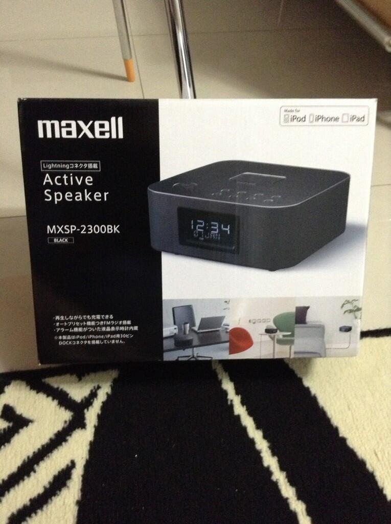 Maxell docking speaker iphone 5 dan ipad mini