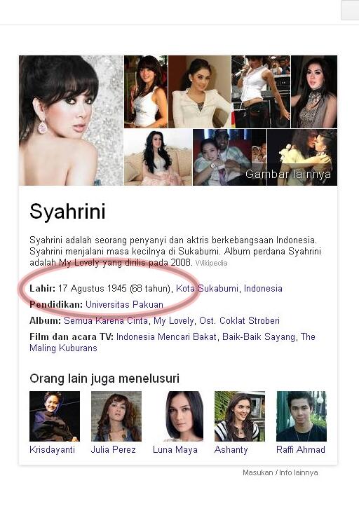 BARU TAU GAN!!! Ternyata umur Syahrini. . .