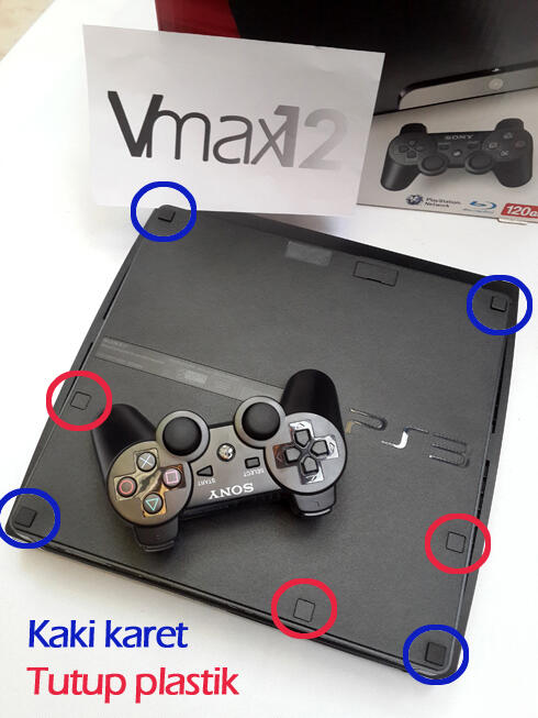 Karet kaki PS3 SLIM n FAT (Rubber Feet)