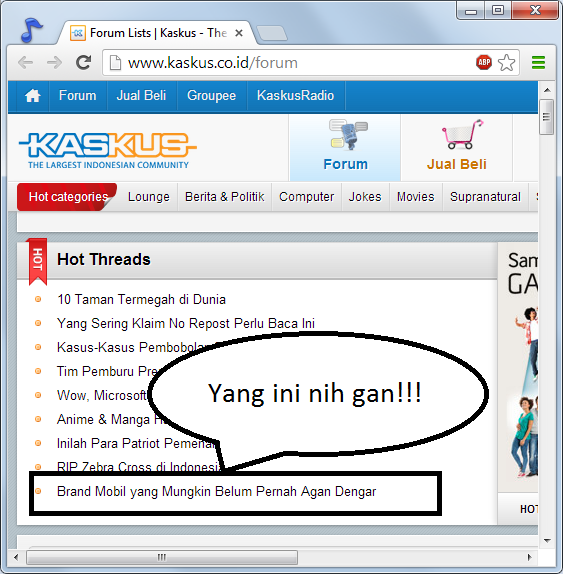 &#91;HOT&#93; Satu hot trit hari ini 4 SEPT mengandung MALWARE di postnya (HATI-HATI GAN!!!)