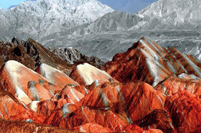 &#91;WOW&#93; Gunung Danxia Gunung Berwarna Pelangi di China !