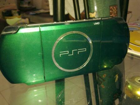 PSP slim 3006 Spirited Green second Full aksesoris 8Gb