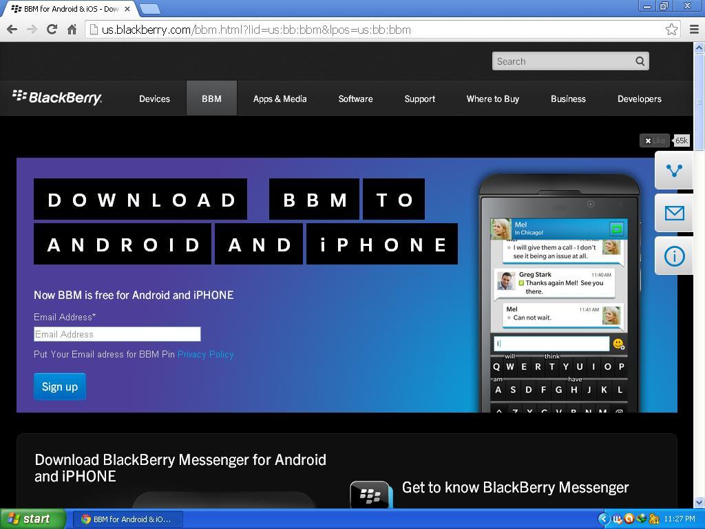 Hari ini BBM untuk Android &amp; iPhone resmi diluncurkan !