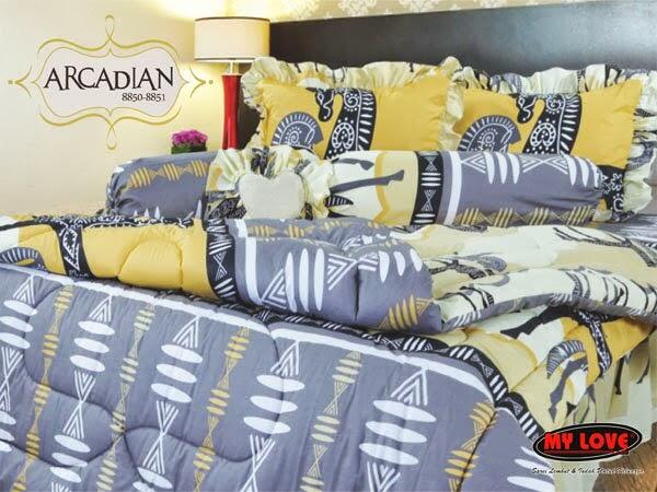 SPREI MY LOVE DOUBLE BED MODEL TERBARU BAGUS TERIMA COD (MALANG)