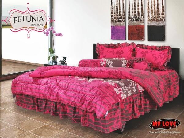 SPREI MY LOVE DOUBLE BED MODEL TERBARU BAGUS TERIMA COD (MALANG)