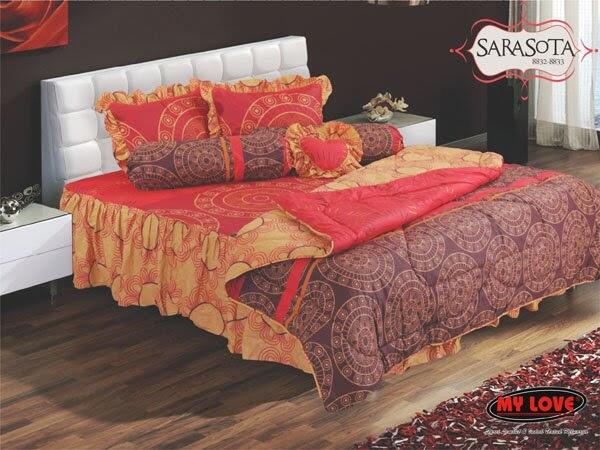 SPREI MY LOVE DOUBLE BED MODEL TERBARU BAGUS TERIMA COD (MALANG)