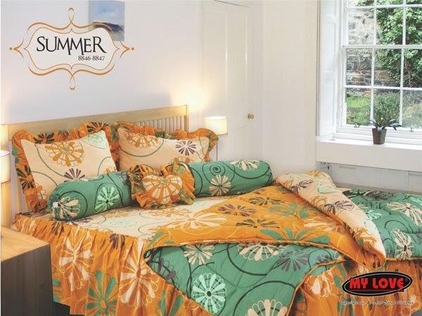 SPREI MY LOVE DOUBLE BED MODEL TERBARU BAGUS TERIMA COD (MALANG)