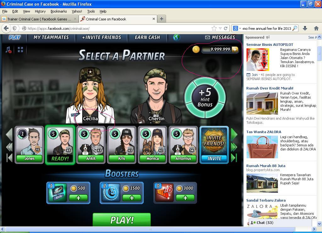 &#91;Share&#93; Trainer Criminal Case ( Facebook Games ) - Yg butuh masuk ^^