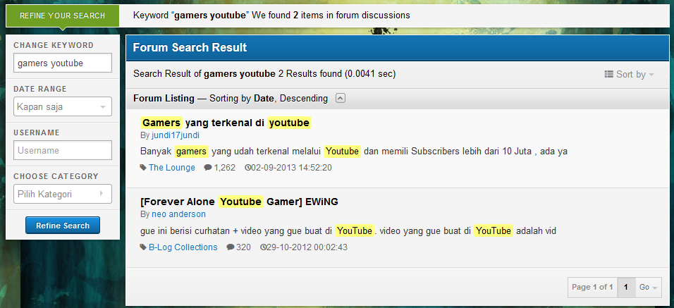 Gamers yang terkenal di youtube