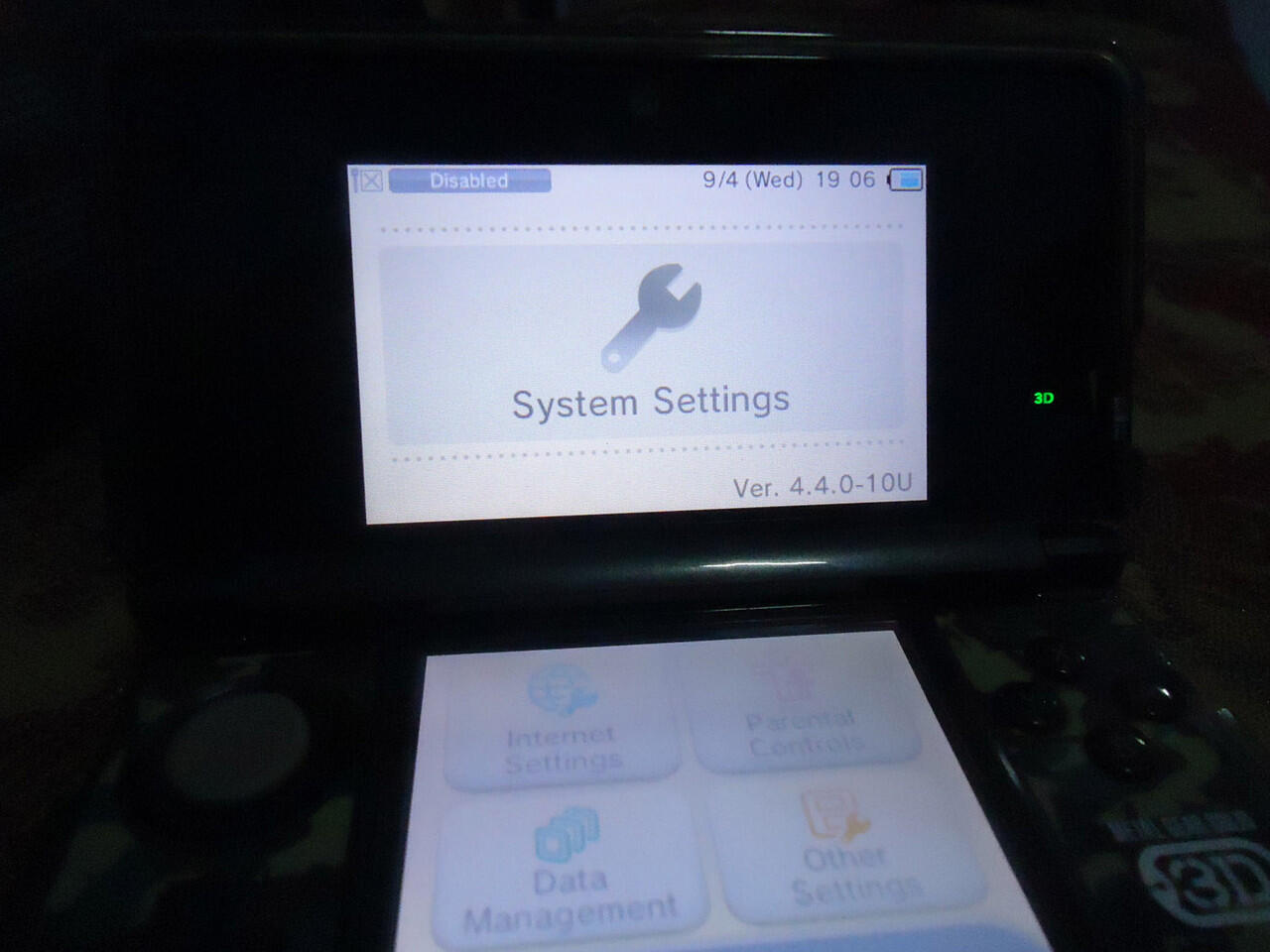 Nintendo 3ds black Gateway ready
