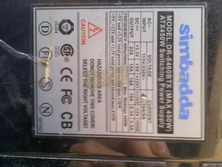 PowerSupply Simbadda 450 W Pure